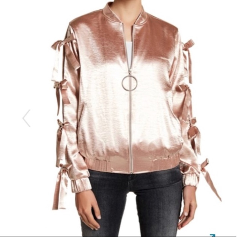 Roe & De Bomber jacket w/side ties